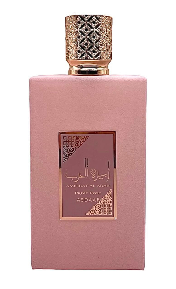 Lattafa Asdaaf Ameerat Al Arab Prive Rose Eau de Parfum Spray for Women, 3.4 Ounce