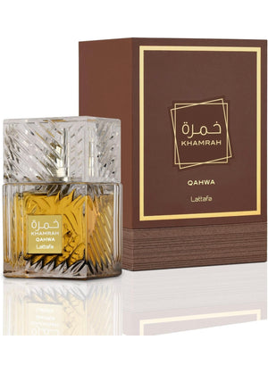 Lattafa Khamrah Qahwa for Unisex Eau de Parfum Spray, 3.4 Ounce